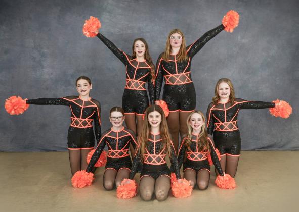 Junior Pom received a diamond, first overall, and most entertaining out of 83 dances! The team earned a special invitation to Encore’s Grand Finals competition. Dancers pictured left to right, back row: Brielle Graveline, Paitynn Fishel, Bottom row: Lily Hillier, Jasmine Muma, Brynley Brubaker, Evelyn Harrison, Braelyn Farling. Missing from photo is Juliana Ritchie.