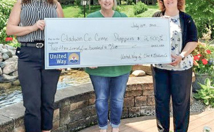 CRIME STOPPERS RECEIVES DONATION FROM UNITED WAY